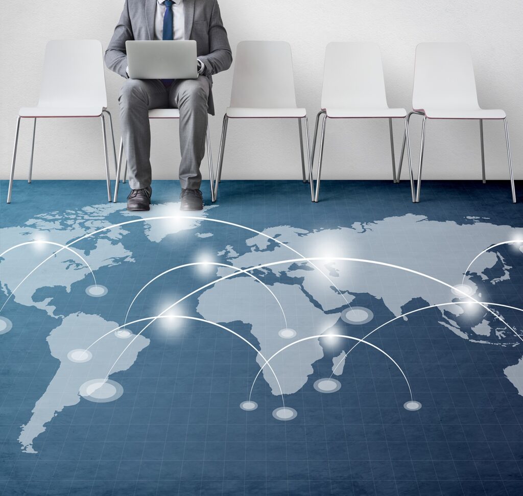network connection graphic overlay banner floor