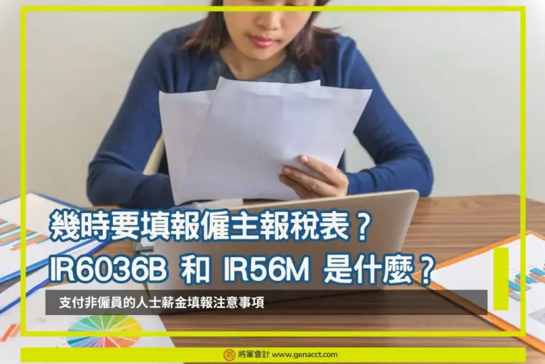 僱主報稅表IR6036B