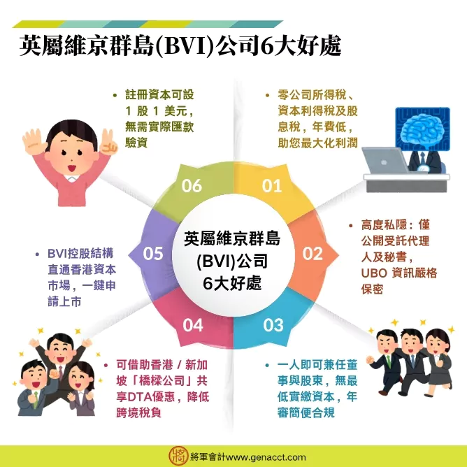 開BVI公司6大好處