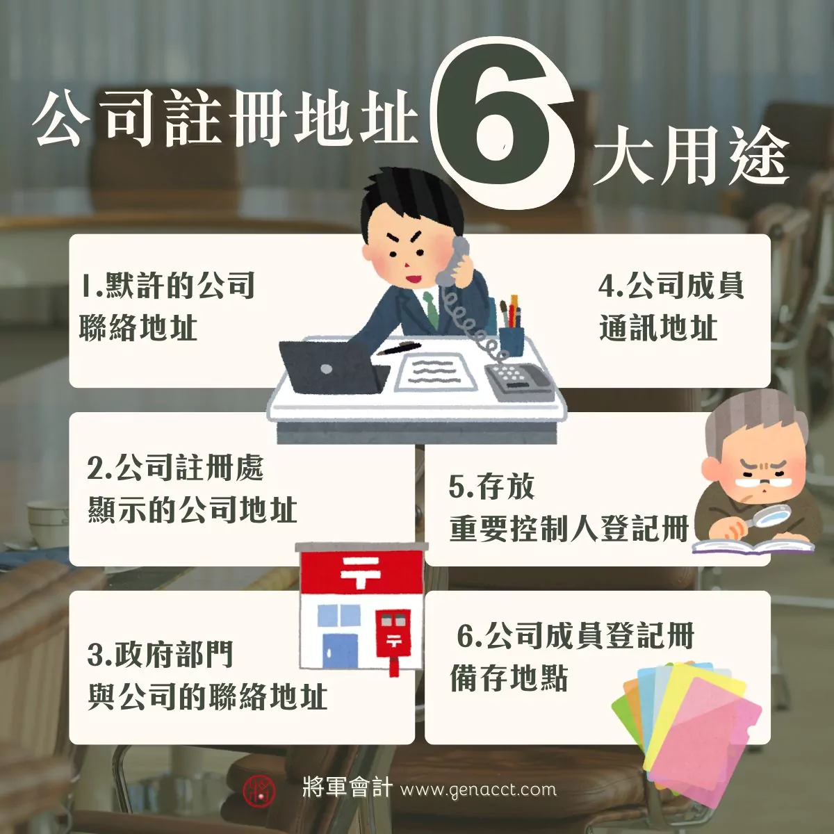 公司註冊地址用途