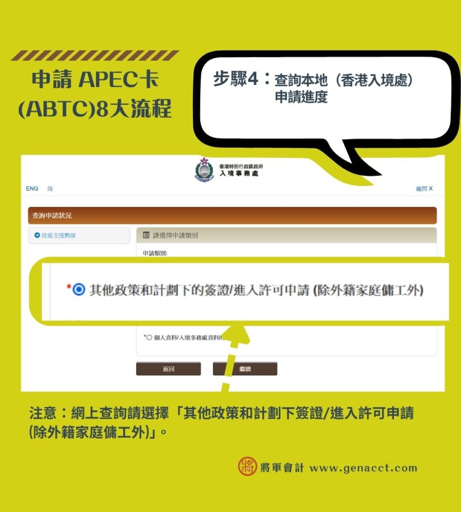 申請 APEC卡 ABTC8大流程 4